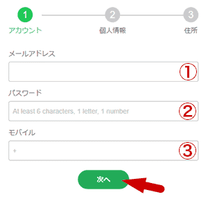 ボンズカジノ (Bons Casino) 会員登録
