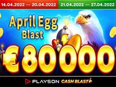 4月14日～27日 Playson April Egg Blast €80,000トーナメント