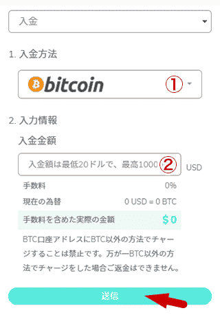 YOUS CASINO / ユースカジノ仮想通貨入金